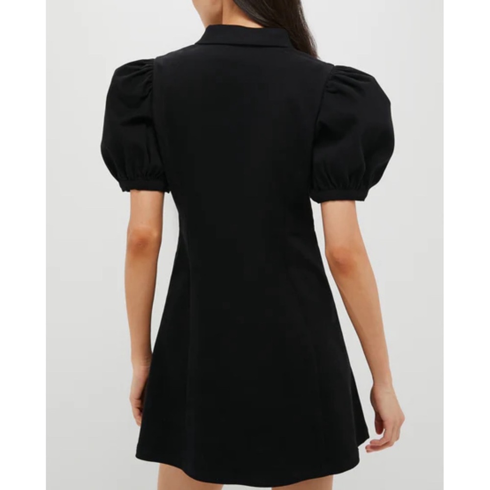 HYACINTH HOUSE Black Front Zip Denim Mini Dress SMALL - Picture 4 of 12